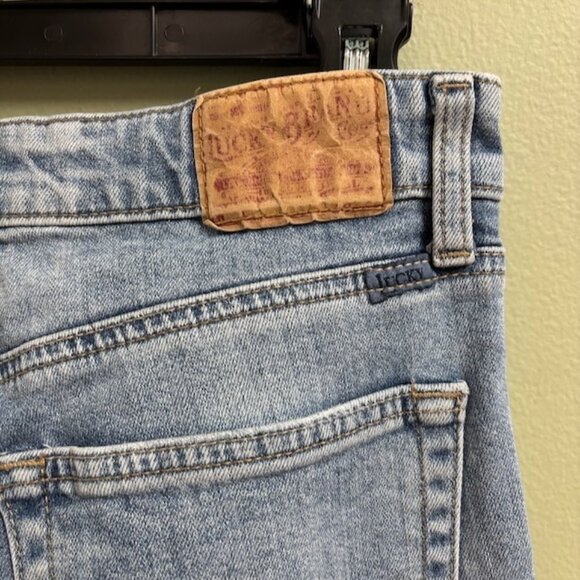 Lucky Brand Womens Y2K Jeans Bridgette Straight Size 26 Butterfly Embroidered - Picture 5 of 13